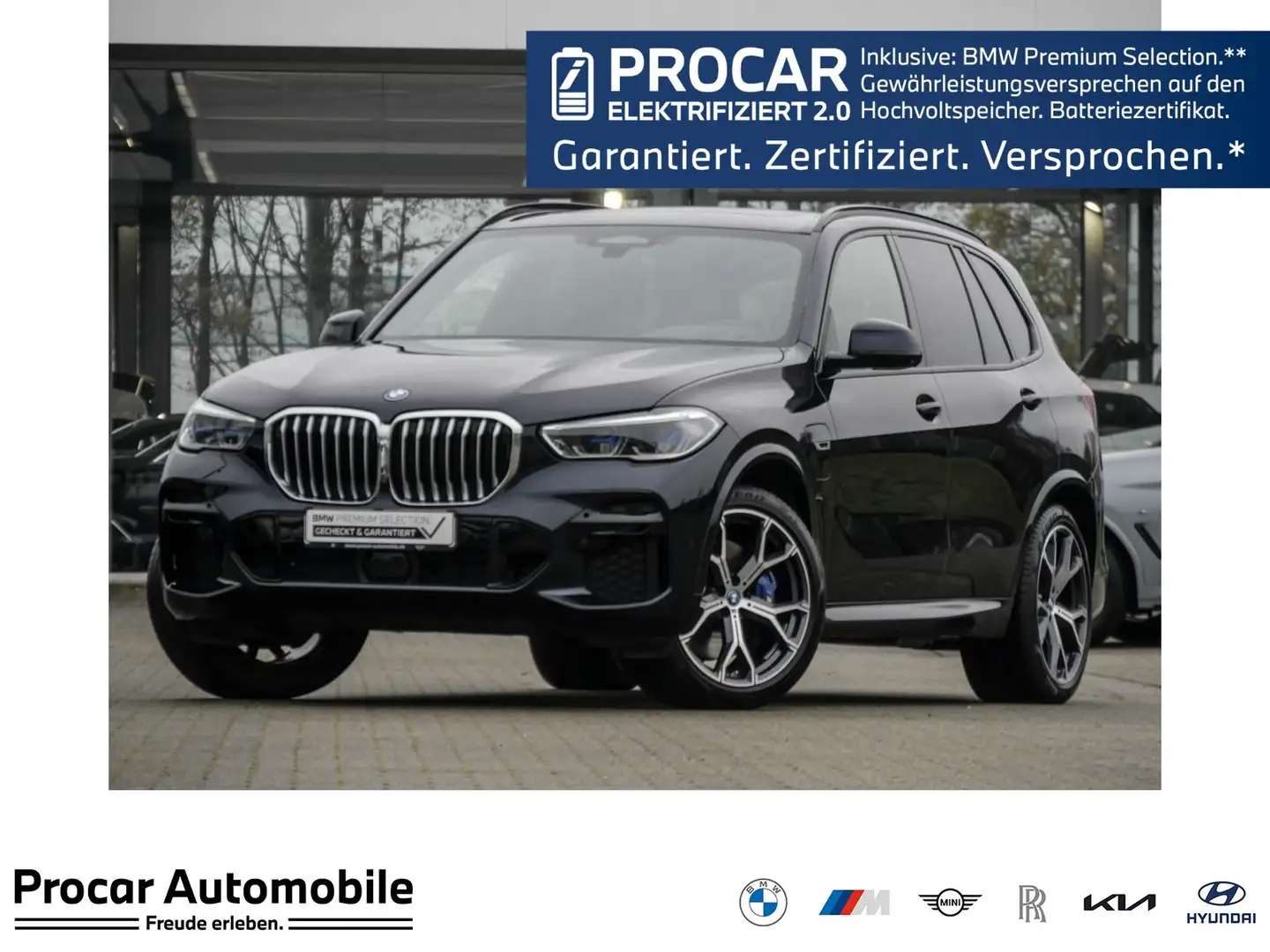 BMW X5 xDrive45e M SPORT+AHK+PANO+HuD+DA PROF+360° Negro - 1