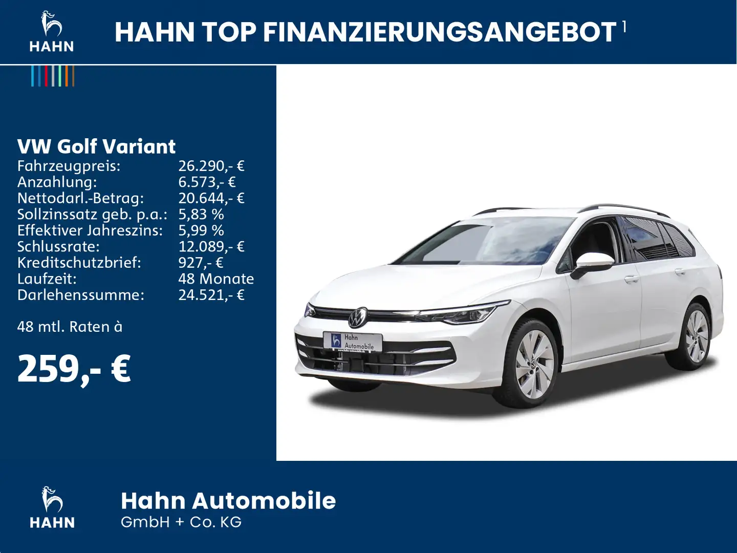 Volkswagen Golf Variant Life 1,5TSI AHK ACC LED Winterpaket Wit - 2