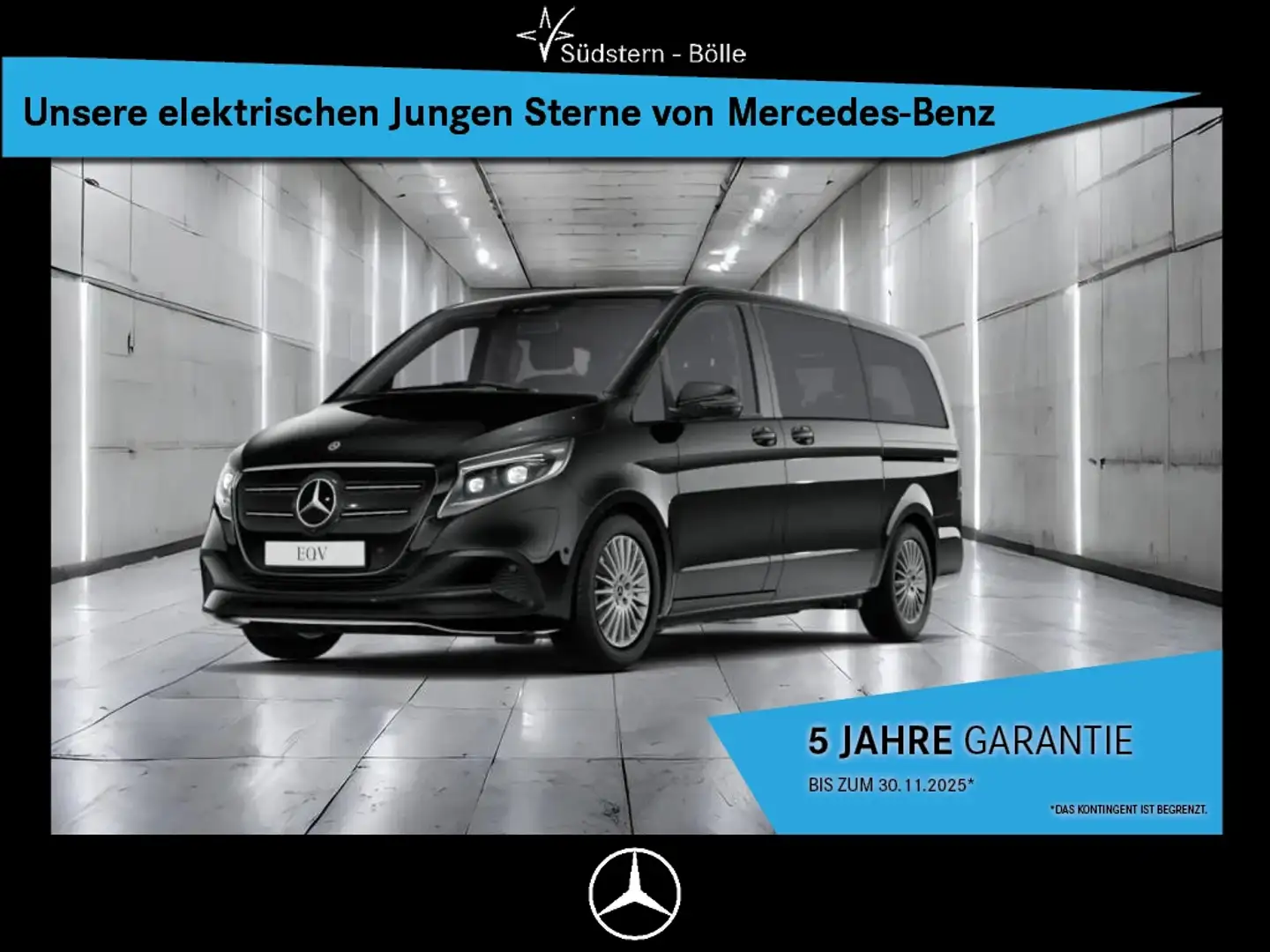 Mercedes-Benz EQV 300 DISTRONIC+NAVI+360°+LED+MOPF+BURMESTER Schwarz - 1