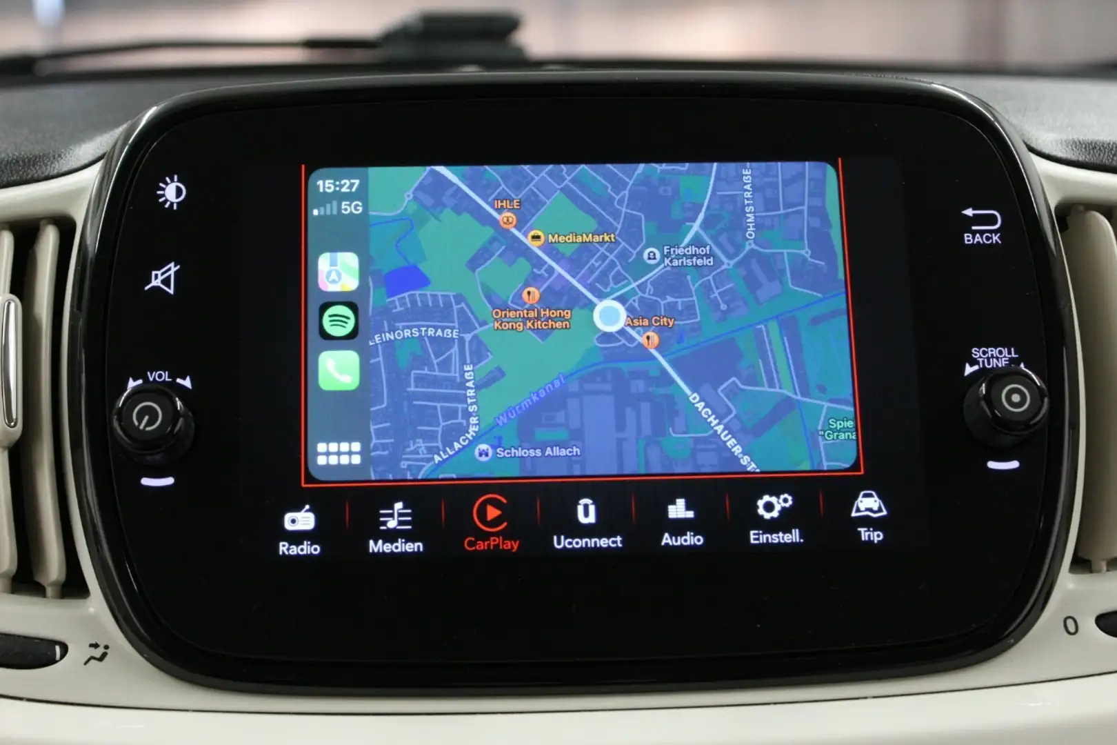 Fiat 500C 1.2 Lounge Dualogic Carplay+PDC+DAB! Weiß - 2