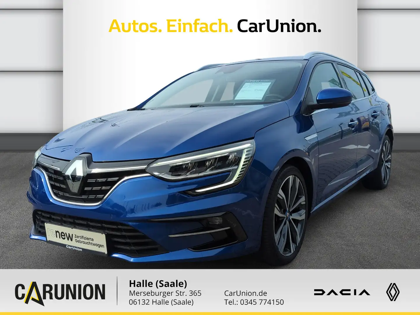 Renault Megane Grandtour INTENS PLUG-IN Navi, PDC, Kamera Blau - 1