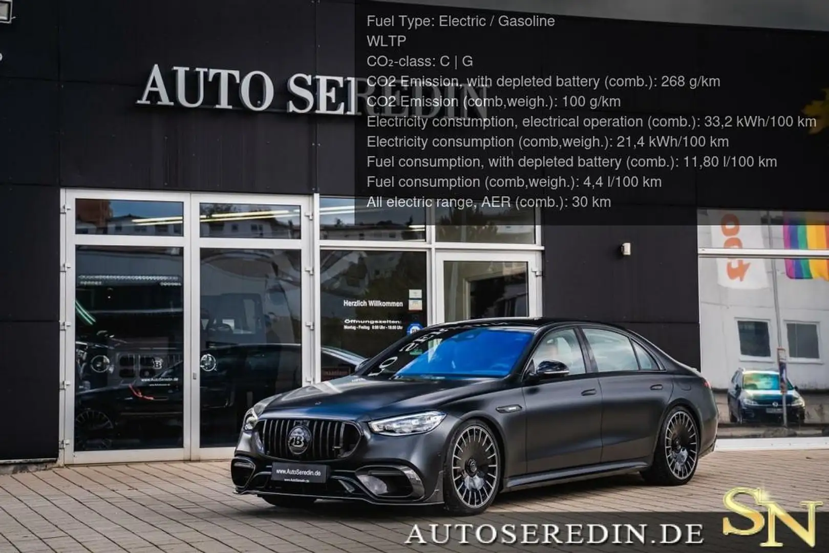Mercedes-Benz S 63 AMG BRABUS B930 BLACK MAGNO+4SEATS+4D+2025 Negro - 1