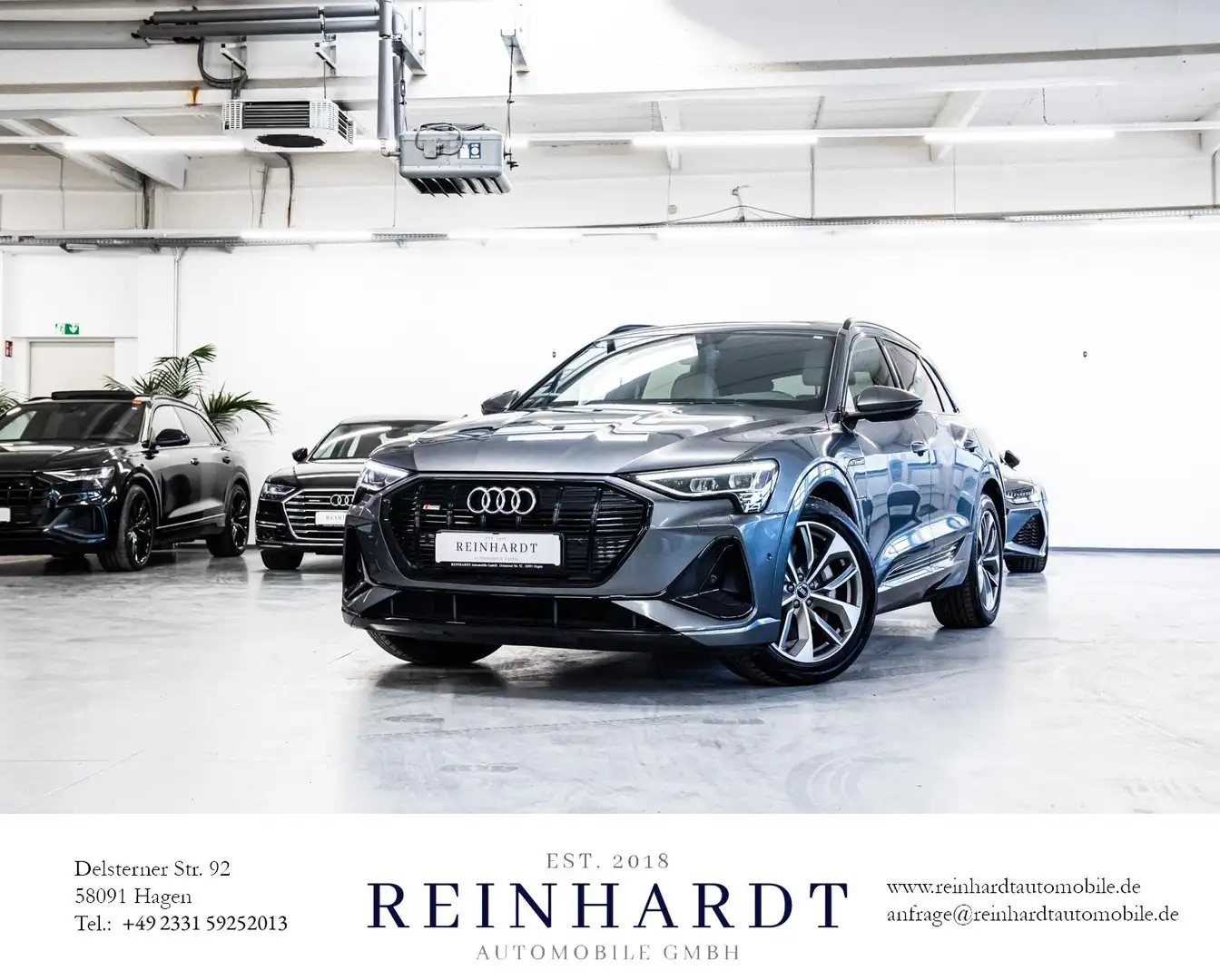 Audi e-tron 50 S LINE BLACK 20Z./AHK/PANOKAM./e-SITZE Grau - 1