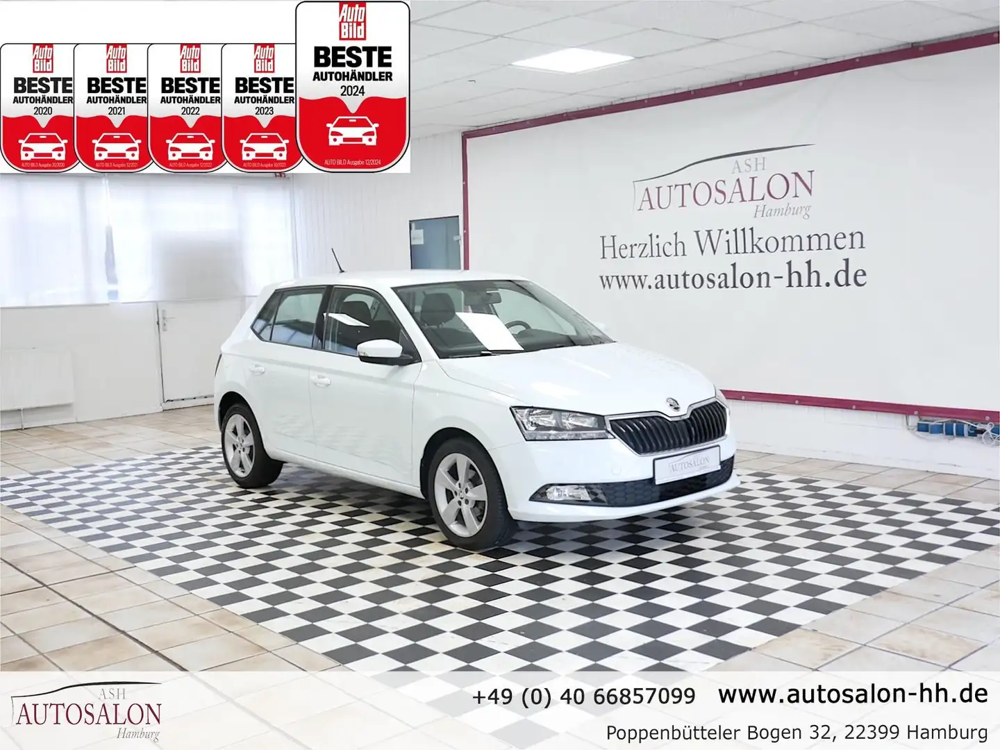 Skoda Fabia Cool Plus*1Vorb*Skoda Serviceg.*PDC H*Sitzhe.*LM-F Weiß - 1