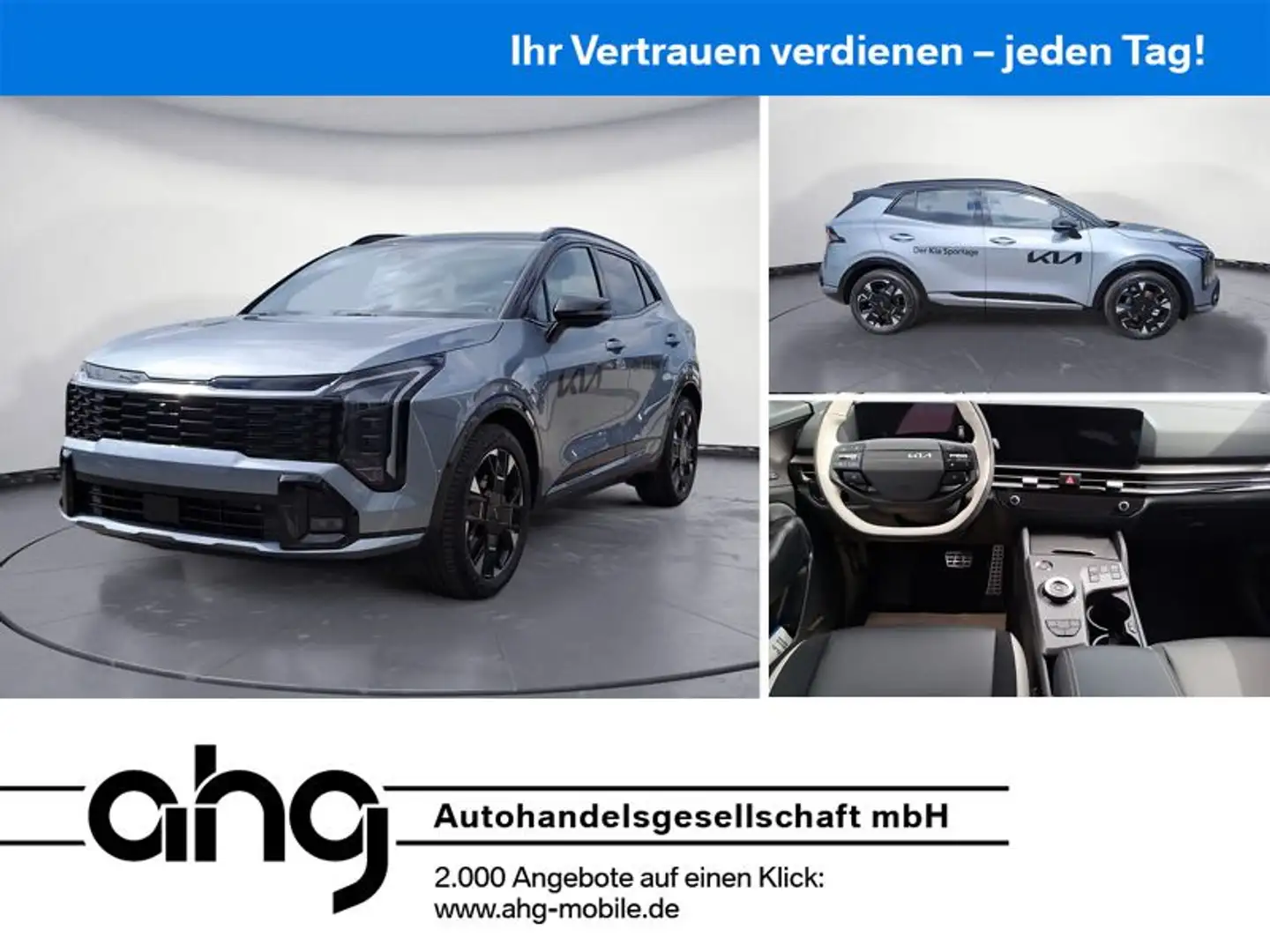 Kia Sportage 1.6 T-GDI. GT-line AWD DCT neues Modell Silber - 1