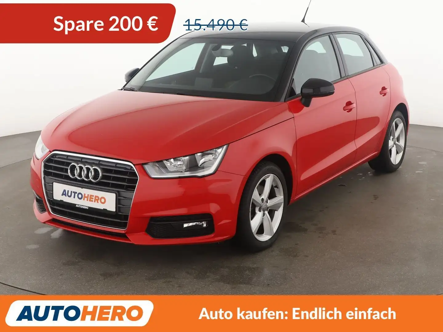 Audi A1 1.6 TDI Design Aut.*TEMPO*PDC*SHZ* Rot - 1