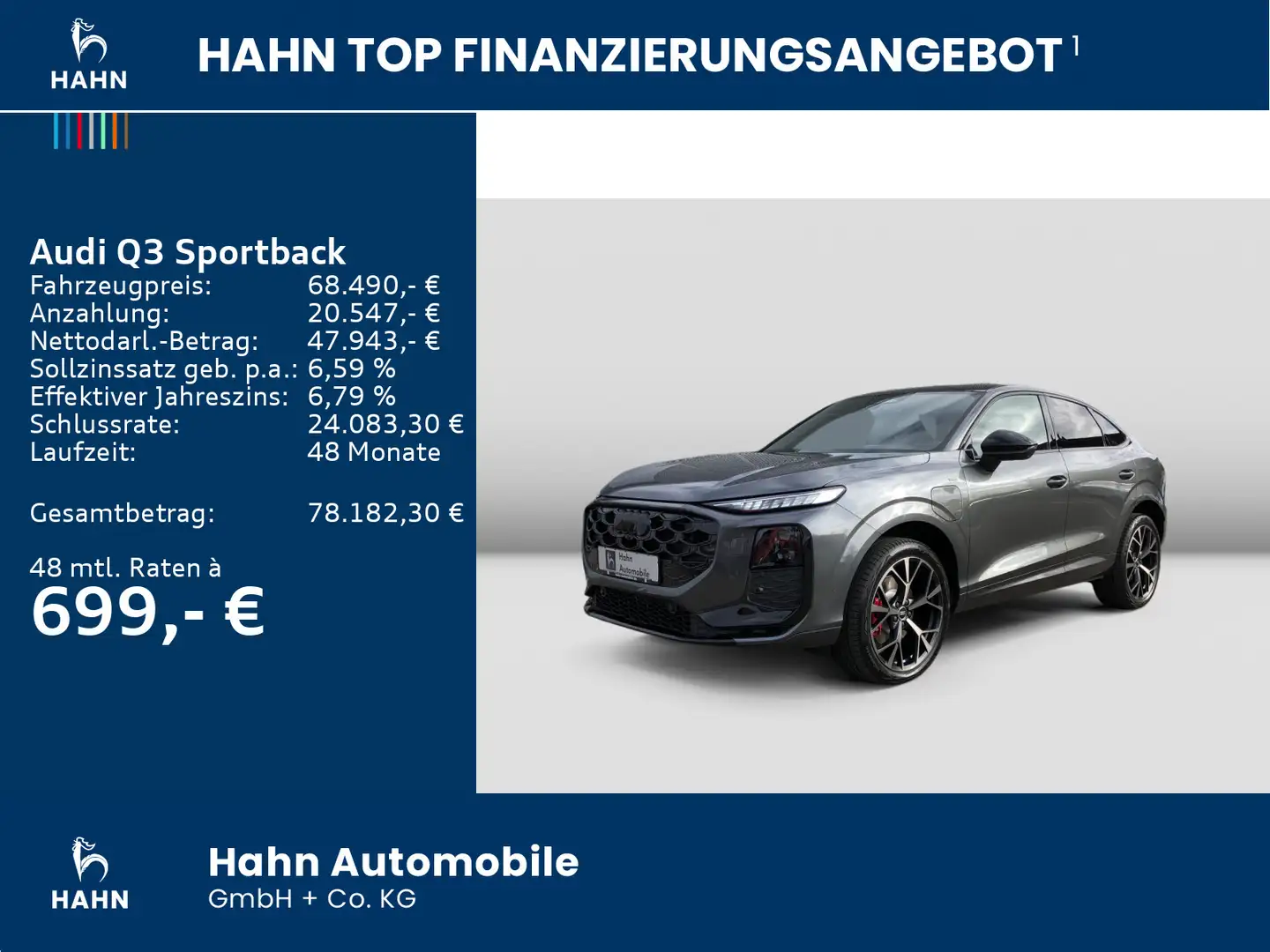 Audi Q3 e-hybrid 200 kW S tron Grau - 2