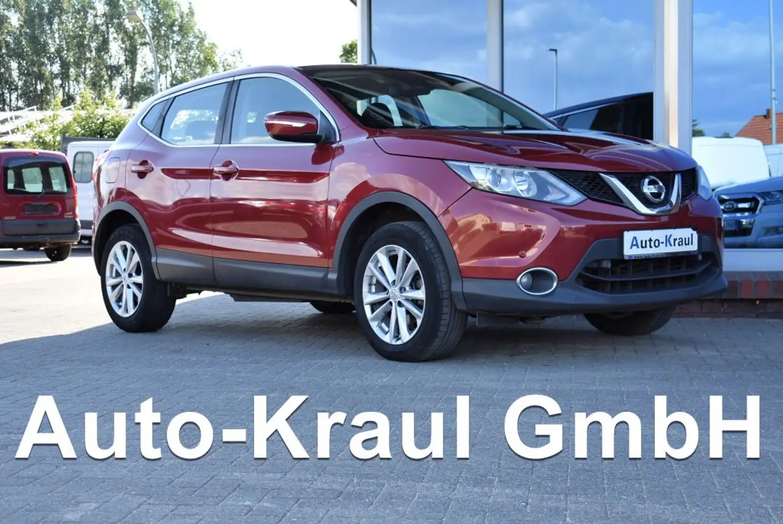 Nissan Qashqai 1.6 dCi ACENTA TÜV neu zzgl. 401.-Euro Navi Alu Si Rot - 1