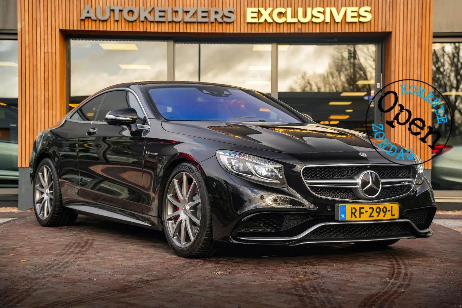 Mercedes-Benz S 63 AMG Coupé 4Matic Burmester Stoelvent. Widescreen 360 C Noir - 1