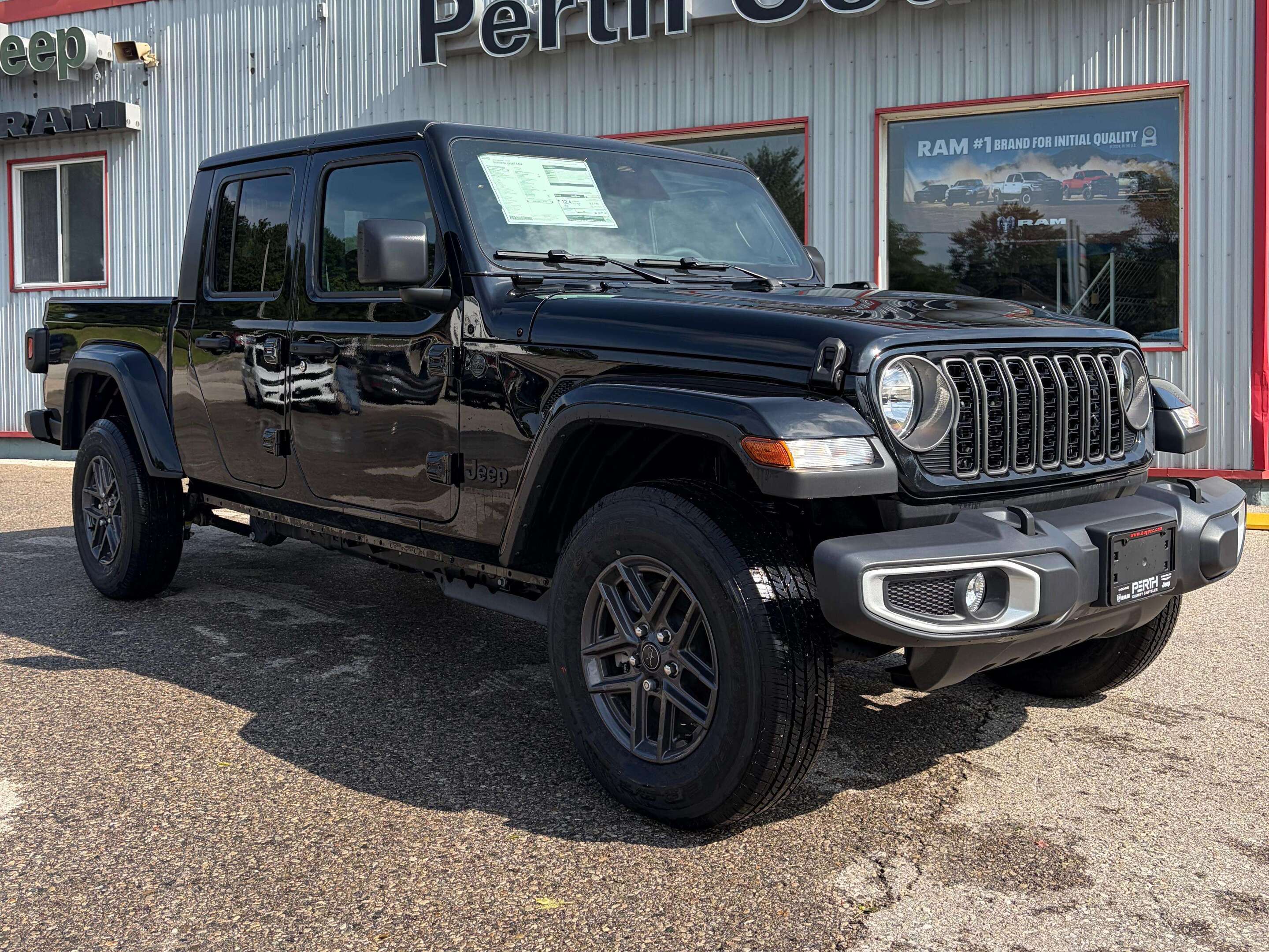 Black 2026 Jeep Gladiator Pickup Truck Four-Wheel Drive 8-Speed Automatic