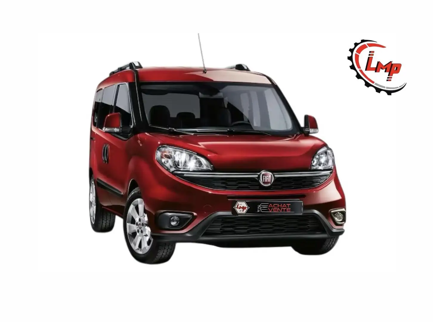 Fiat Doblo 1.4i-Monospace-Airco Rood - 1