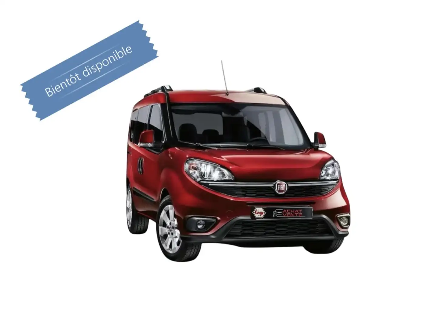 Fiat Doblo 1.4i-Monospace-Airco Rouge - 1