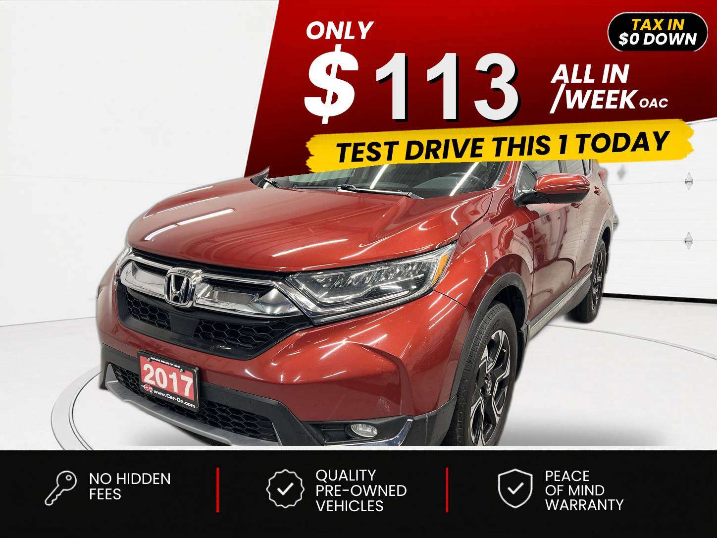 Red 2017 Honda CR-V SUV / Crossover All-Wheel Drive Automatic