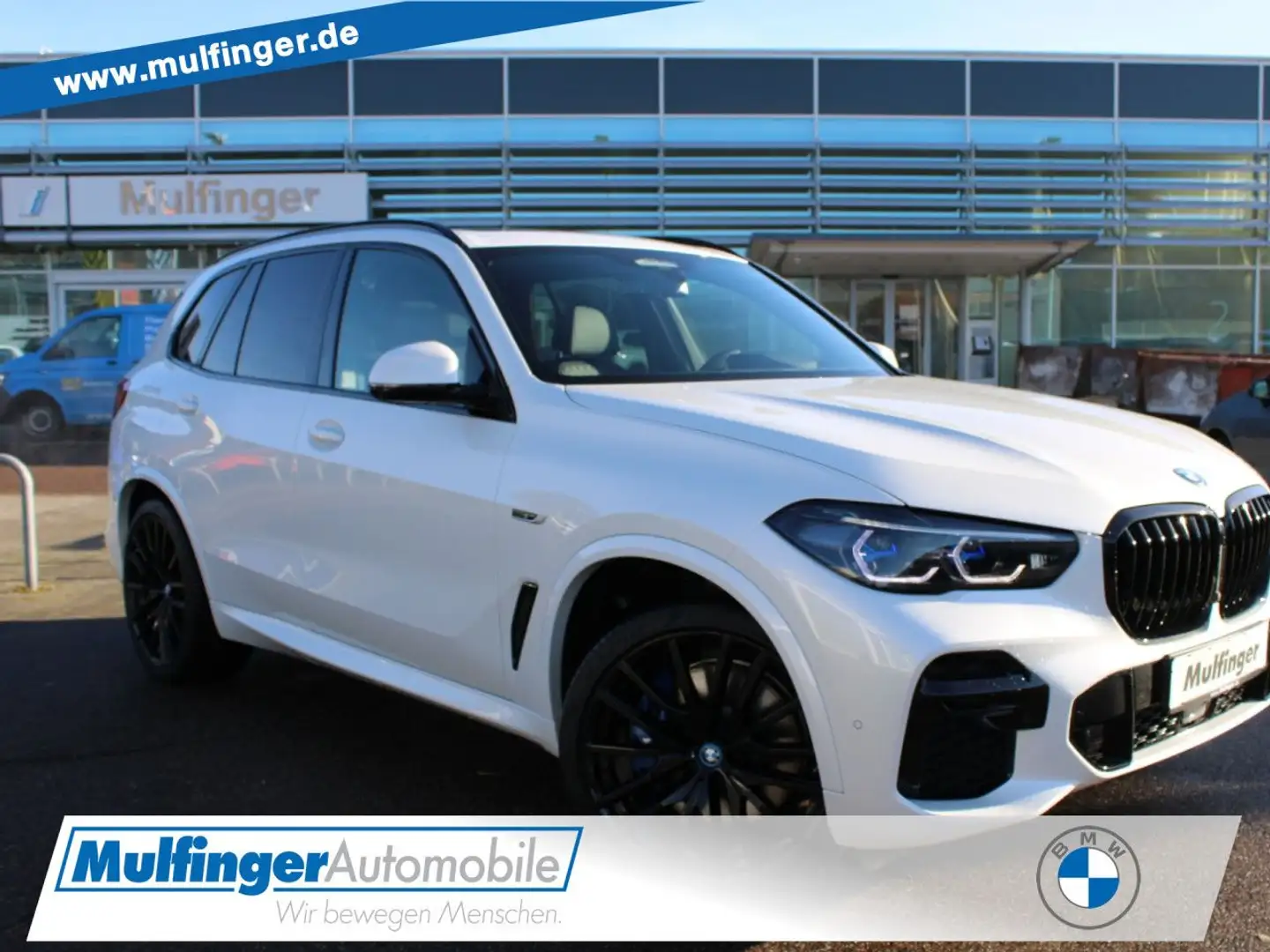 BMW X5 x45e M Sport 2-Achs-Luft AHK Laser Pano Sitzbel Weiß - 1