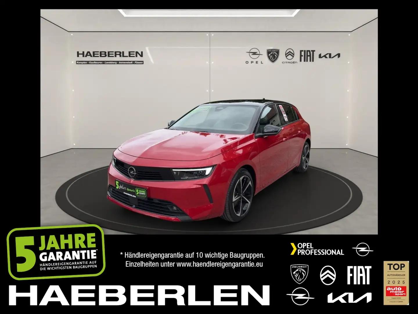 Opel Astra L 1.2 Turbo 6E Elegance LED+2xKlima+Kam. Rot - 1