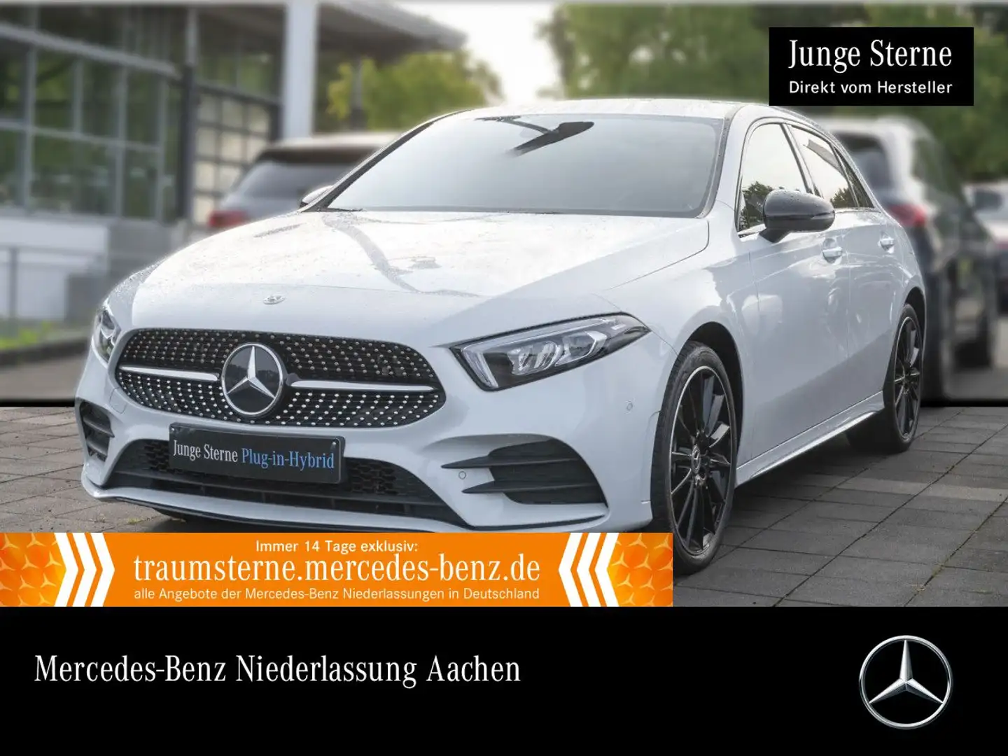 Mercedes-Benz A 250 e AMG+NIGHT+LED+KAMERA+19"+TOTW+8G Weiß - 1