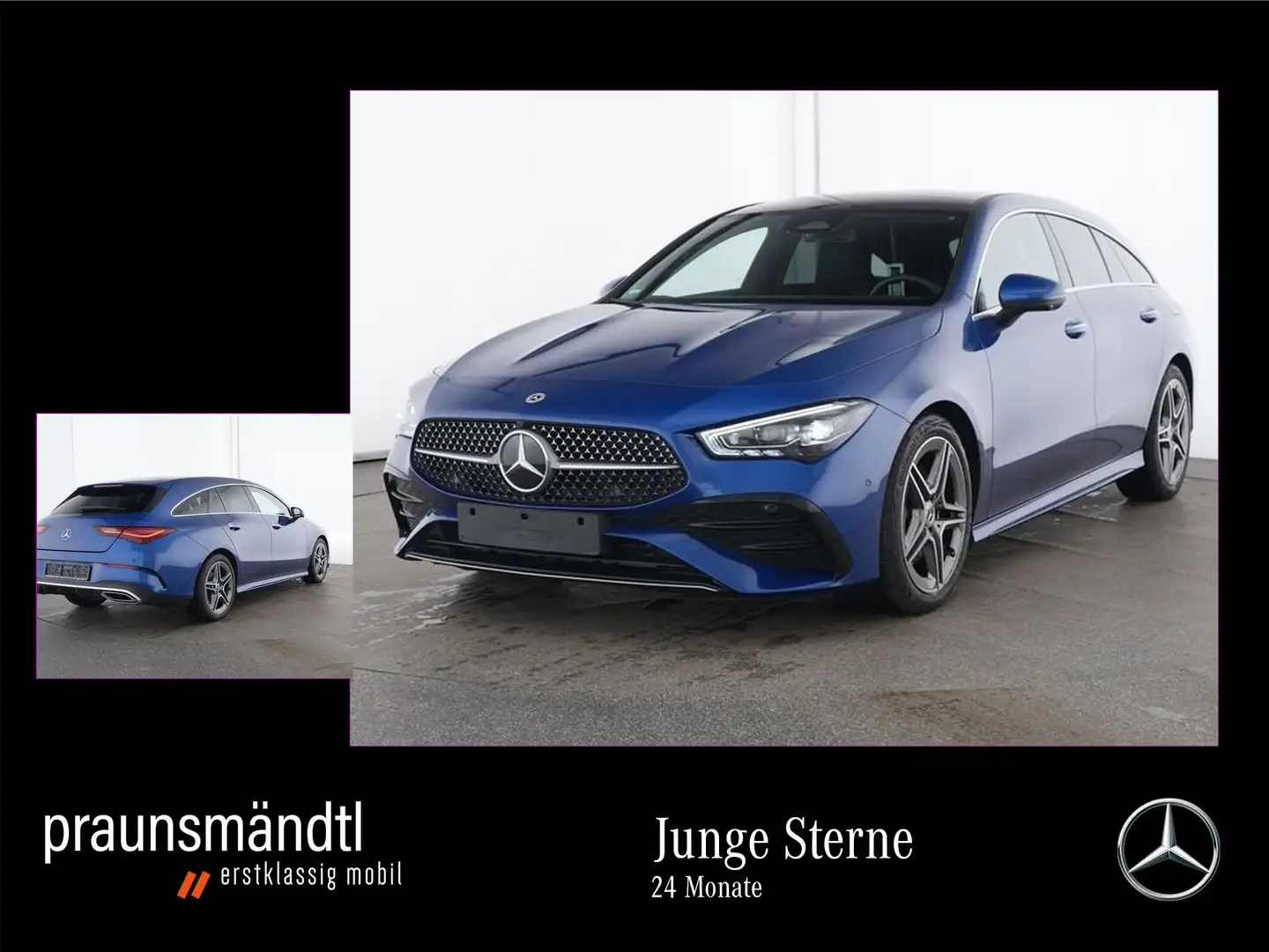 Mercedes-Benz CLA 220 d SB AMG Pano/MuBea/MBUX/Dist/360°/Totwi Schwarz - 1