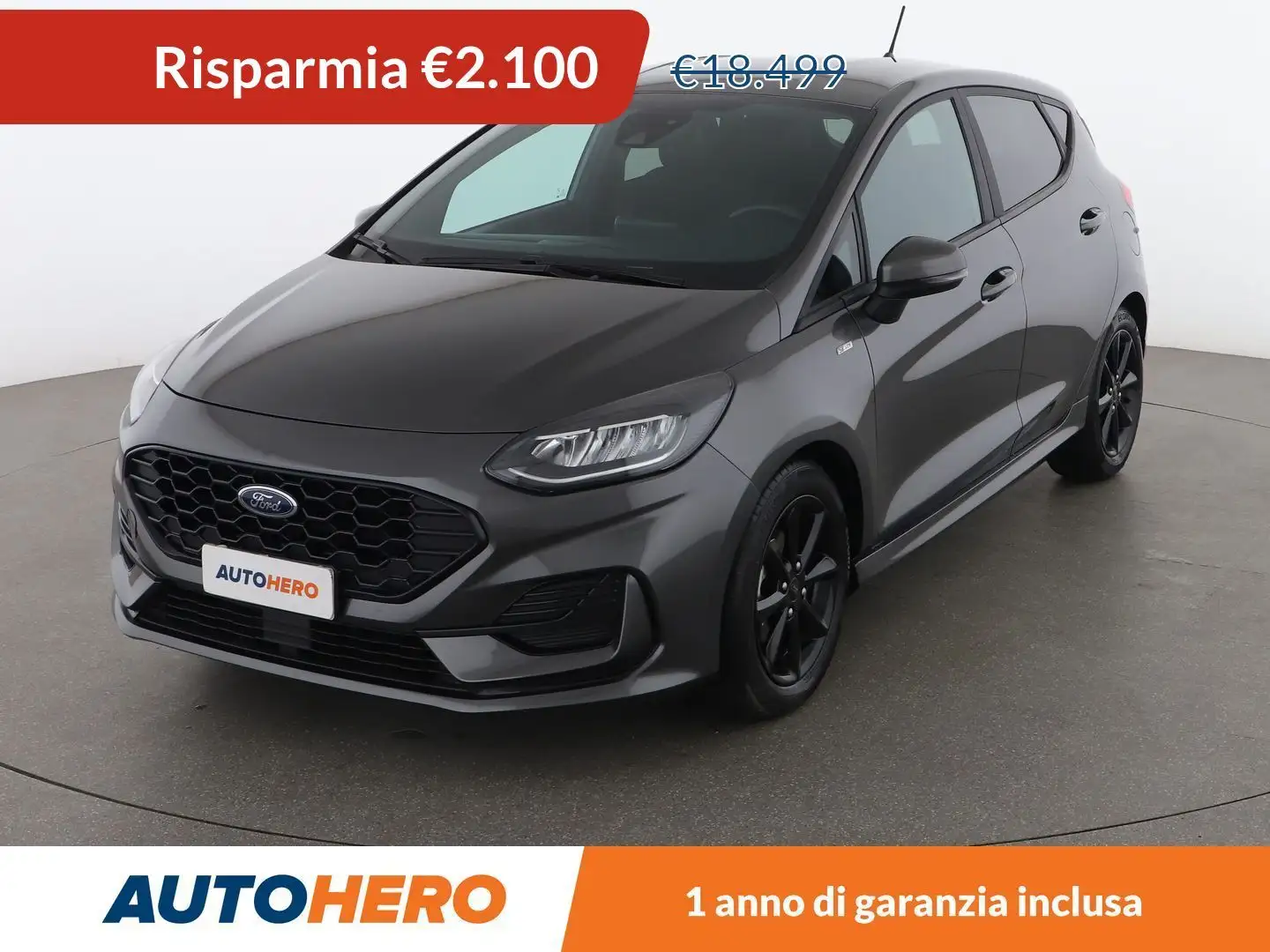 Ford Fiesta 1.0 EcoBoost Mild-Hybrid ST-Line 125 CV MHEV Grigio - 1