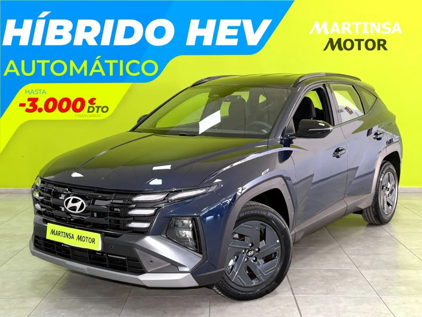 Hyundai TUCSON 1.6 T HEV Black Line AT 239 Azul - 1