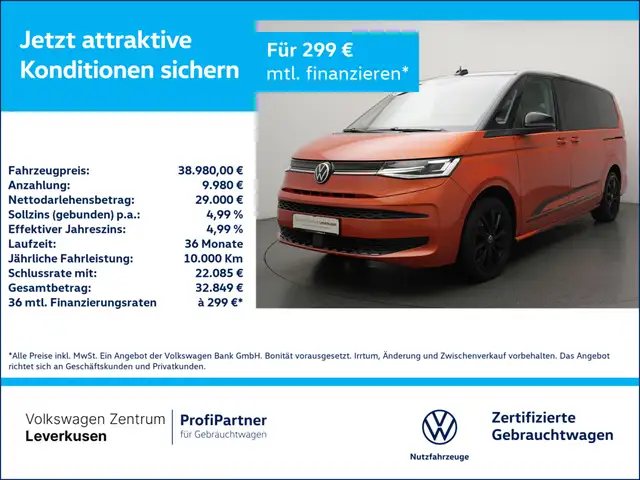 Volkswagen T7 Multivan Edition lang MATRIX 7 SITZE STANDHZ