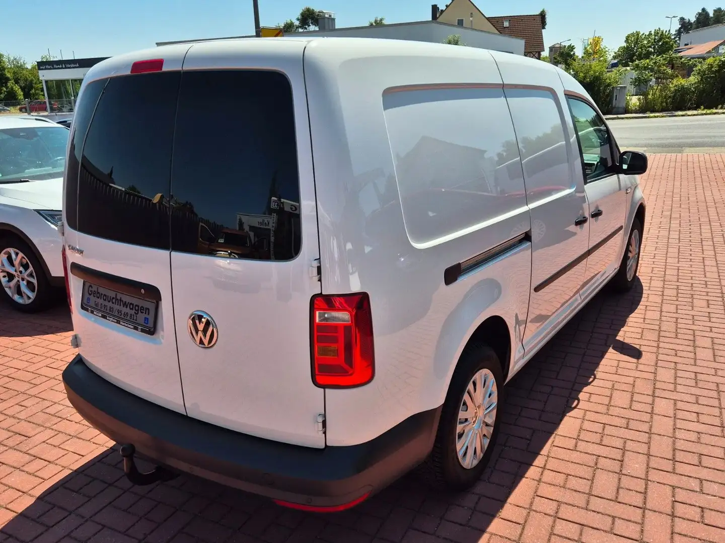 Volkswagen Caddy Maxi Kasten, AHK Heckflügeltüren NAVI Weiß - 2
