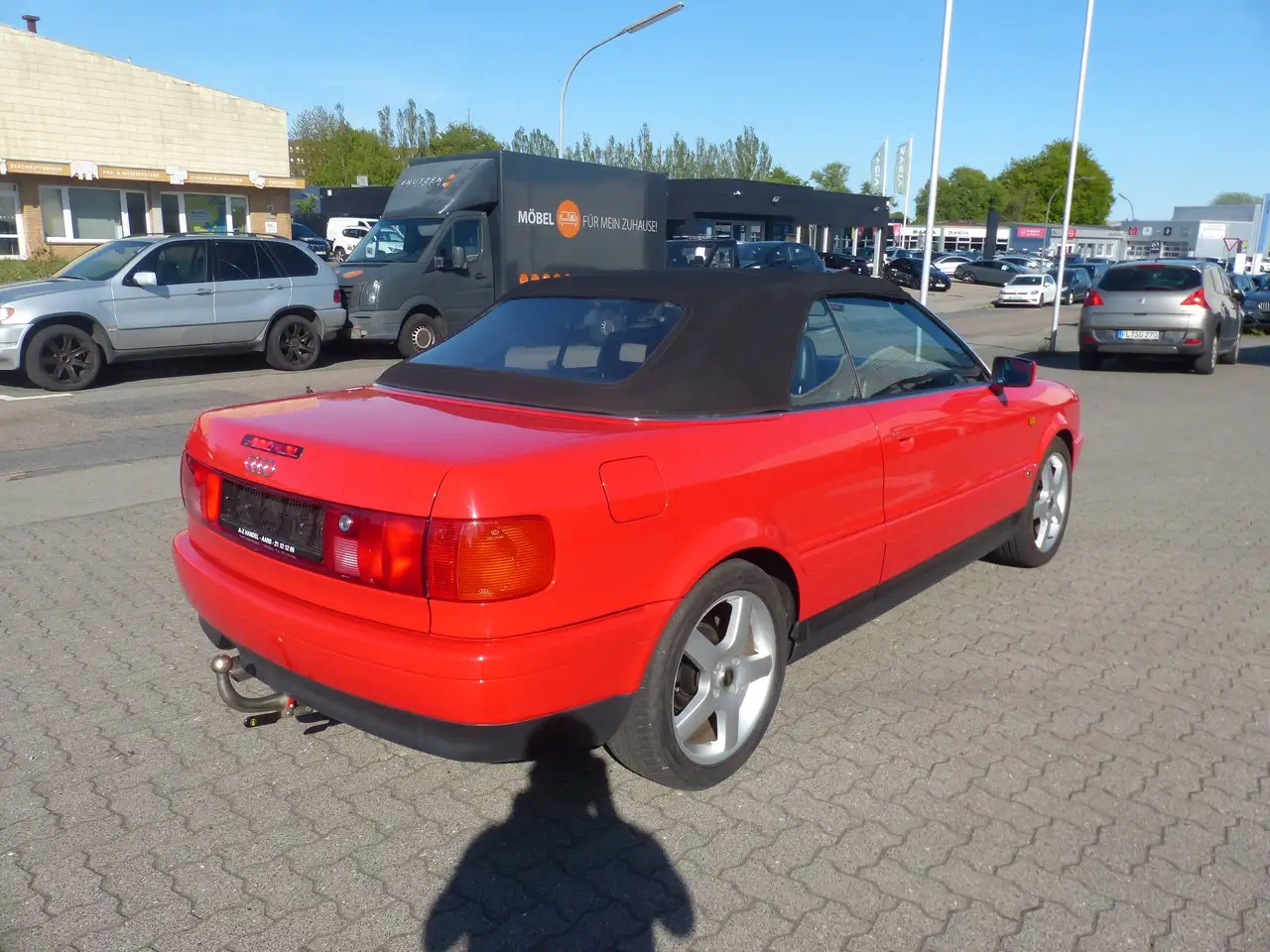 Audi 80 Cabriolet 2,3 E Benzin Automatik Klima AHK HU/AU NEU TÜV NEU Radio Cassette Leder Oldtimer 80 Cabrio Cabriolet, foto 3