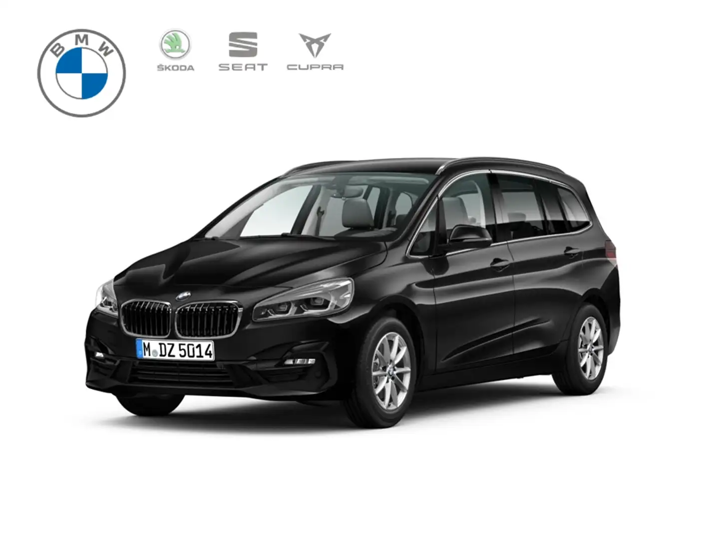 BMW 218 Gran Tourer Sport Line i Navi Leder Soundsystem Ha Zwart - 1