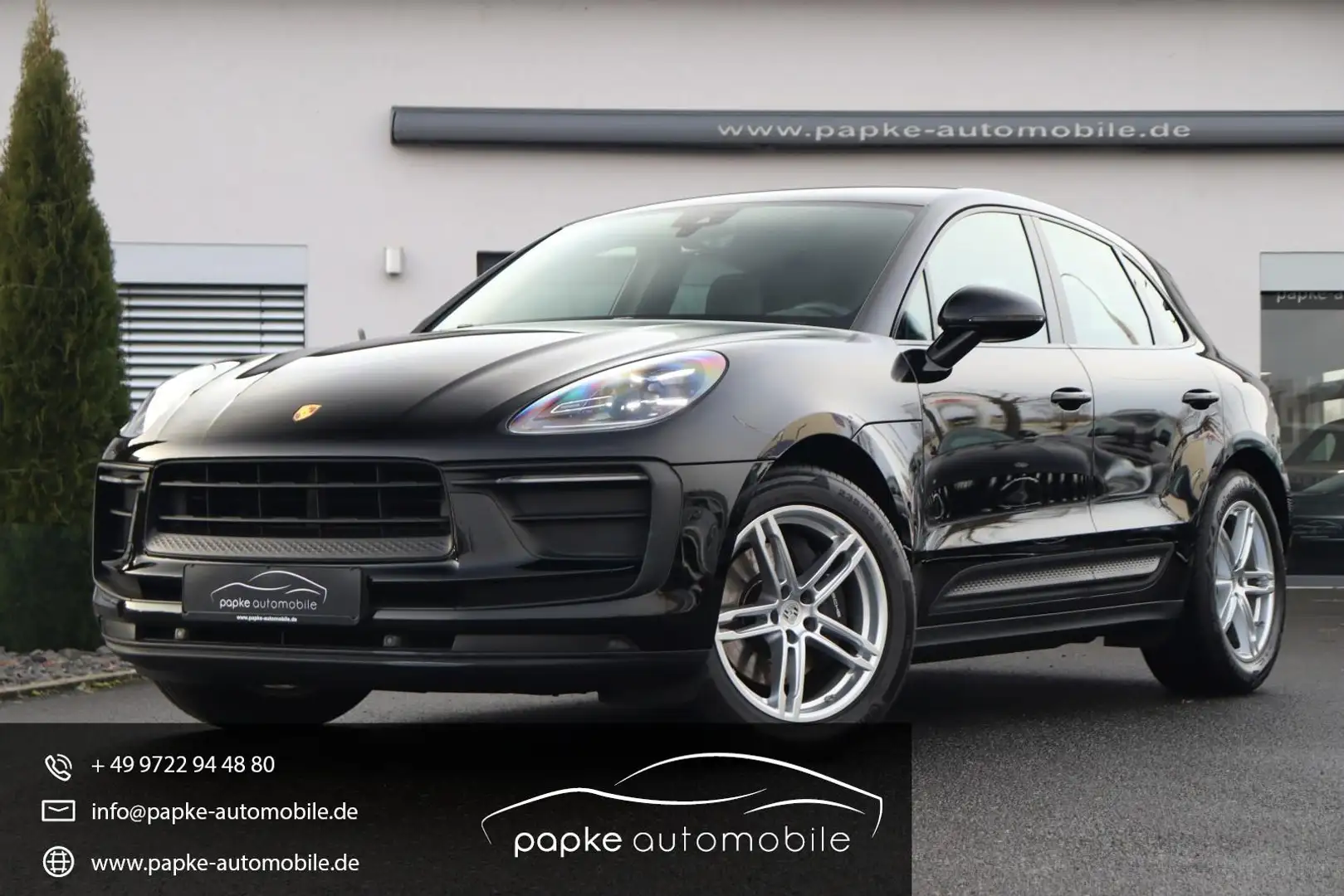 Porsche Macan ++LUFTFAHRWERK+AHK+CARPLAY+MWST+EL.SITZE++ Noir - 1