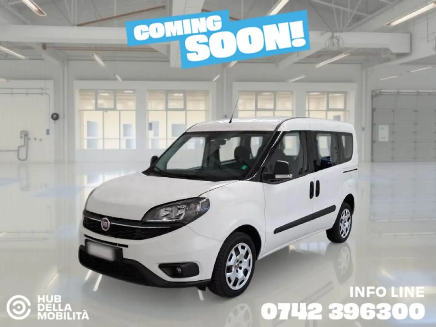 Fiat Doblo 1.6 MJT 120CV S&S PC Combi M1 Lounge Bianco - 2