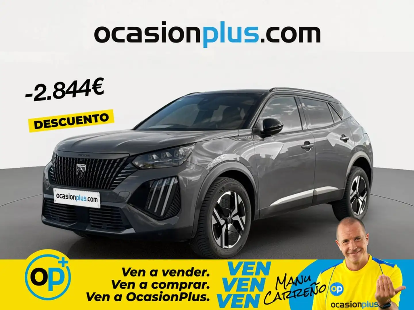 Peugeot 2008 1.2 PureTech S&S GT EAT8 130 Gris - 1