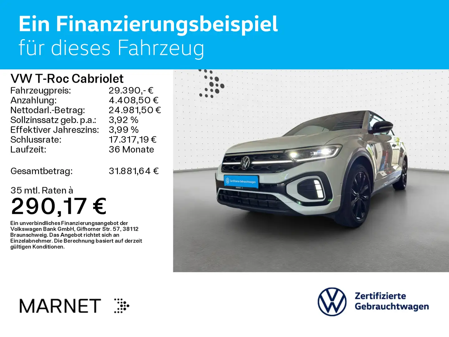 Volkswagen T-Roc R-Line Black Style 1.5 TSI DSG N Weiß - 2