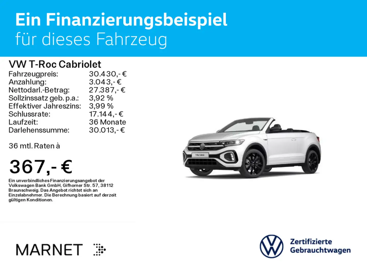 Volkswagen T-Roc R-Line Black Style 1.5 TSI DSG N Weiß - 2