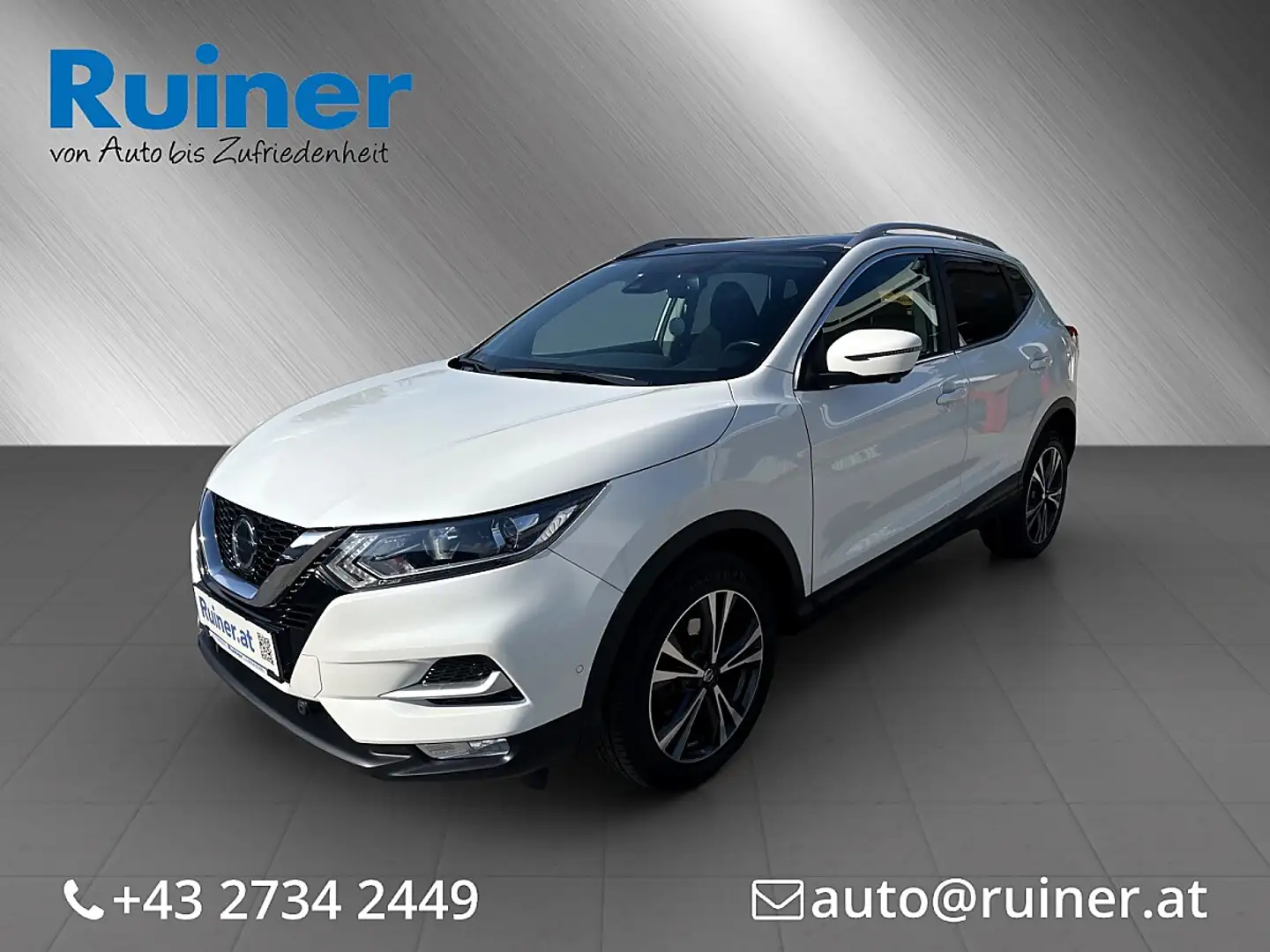 Nissan Qashqai 1,3 DIG-T N-Connecta Weiß - 1