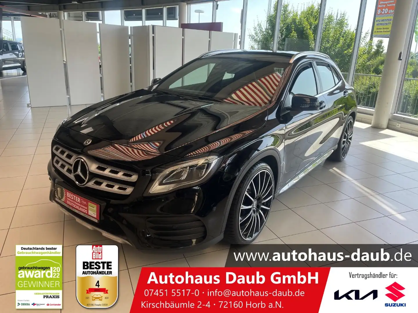 Mercedes-Benz GLA 250 AMG Line 4Matic+Navi+AHK+Klima+LED+Alu++ Schwarz - 2