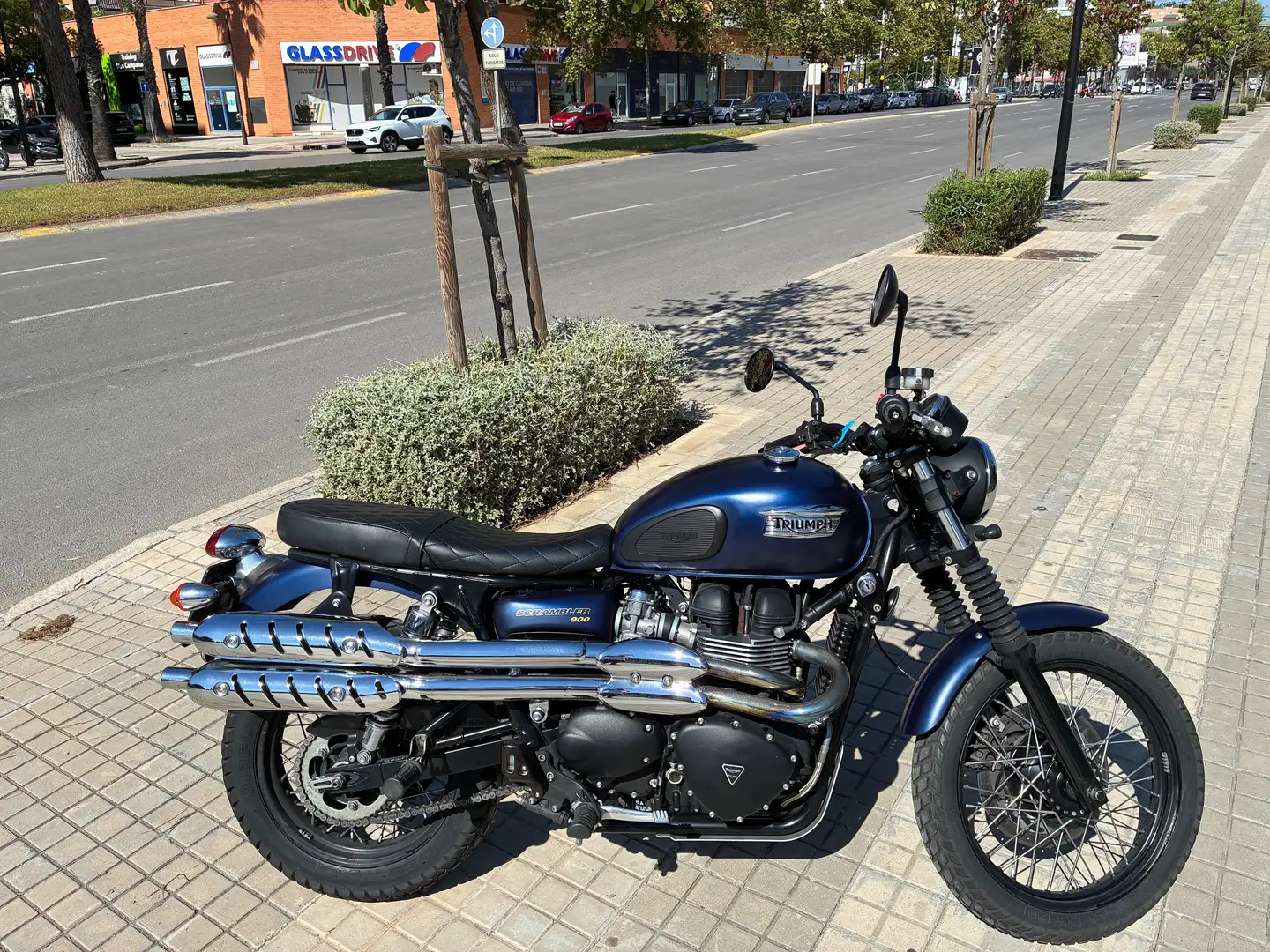 Triumph Scrambler Efi 865 Azul - 2