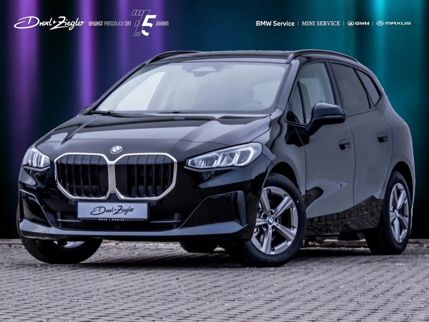 BMW 218 218d Active Tourer AHK PanoDach Sportsitz Travel Negro - 1