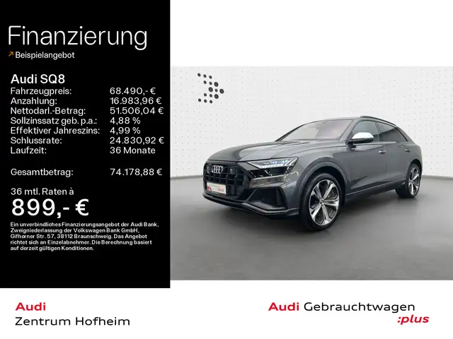 Audi SQ8 TDI tip*Air*HUD*B&O*Keramik*Pano*Standh*HD M