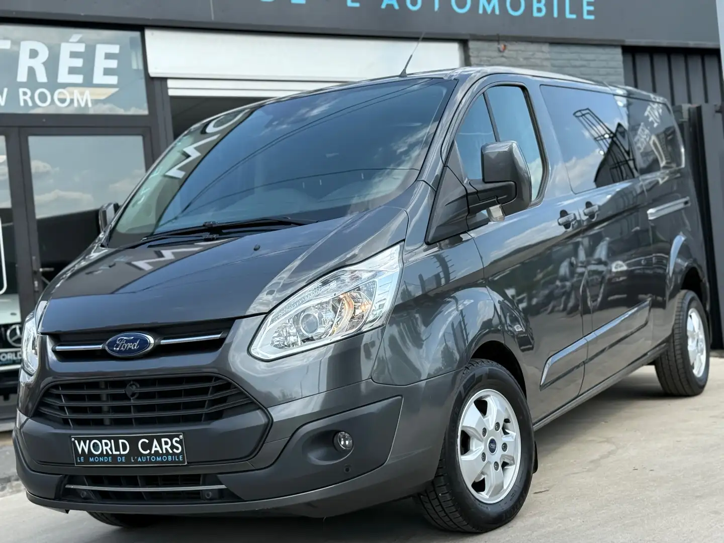 Ford Transit Custom 2.0 TDCi L2H1 TVAC*BTWIN NAVI CAMERA DOUBLE PORTE Grijs - 1