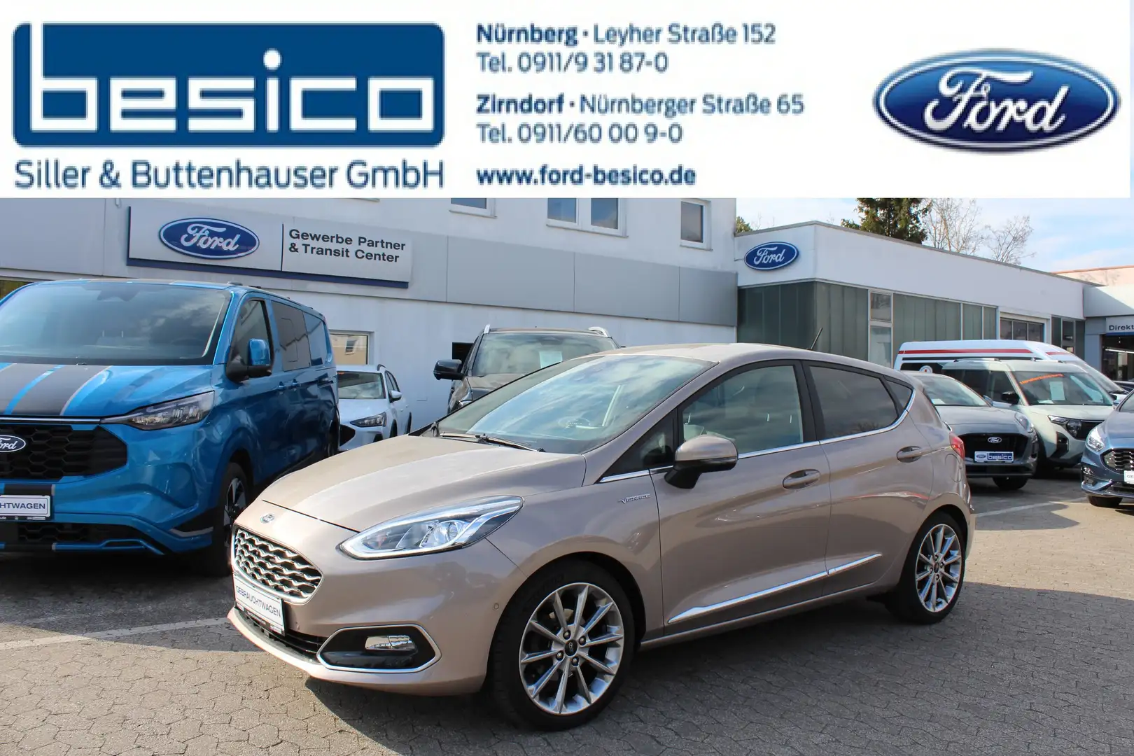 Ford Fiesta Vignale 1,0EcoBoost*Automatik*ACC*B&O*Navi*Kamera* Beige - 1