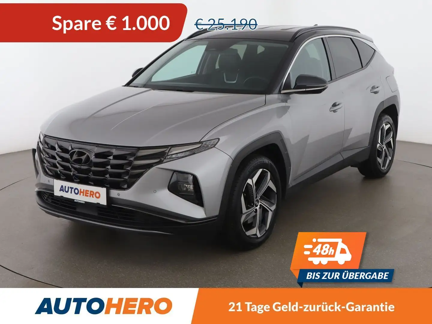 Hyundai TUCSON 1.6 T-GDI Hybrid Prestige 4WD *LED*NAVI*360*AHK* Grau - 1