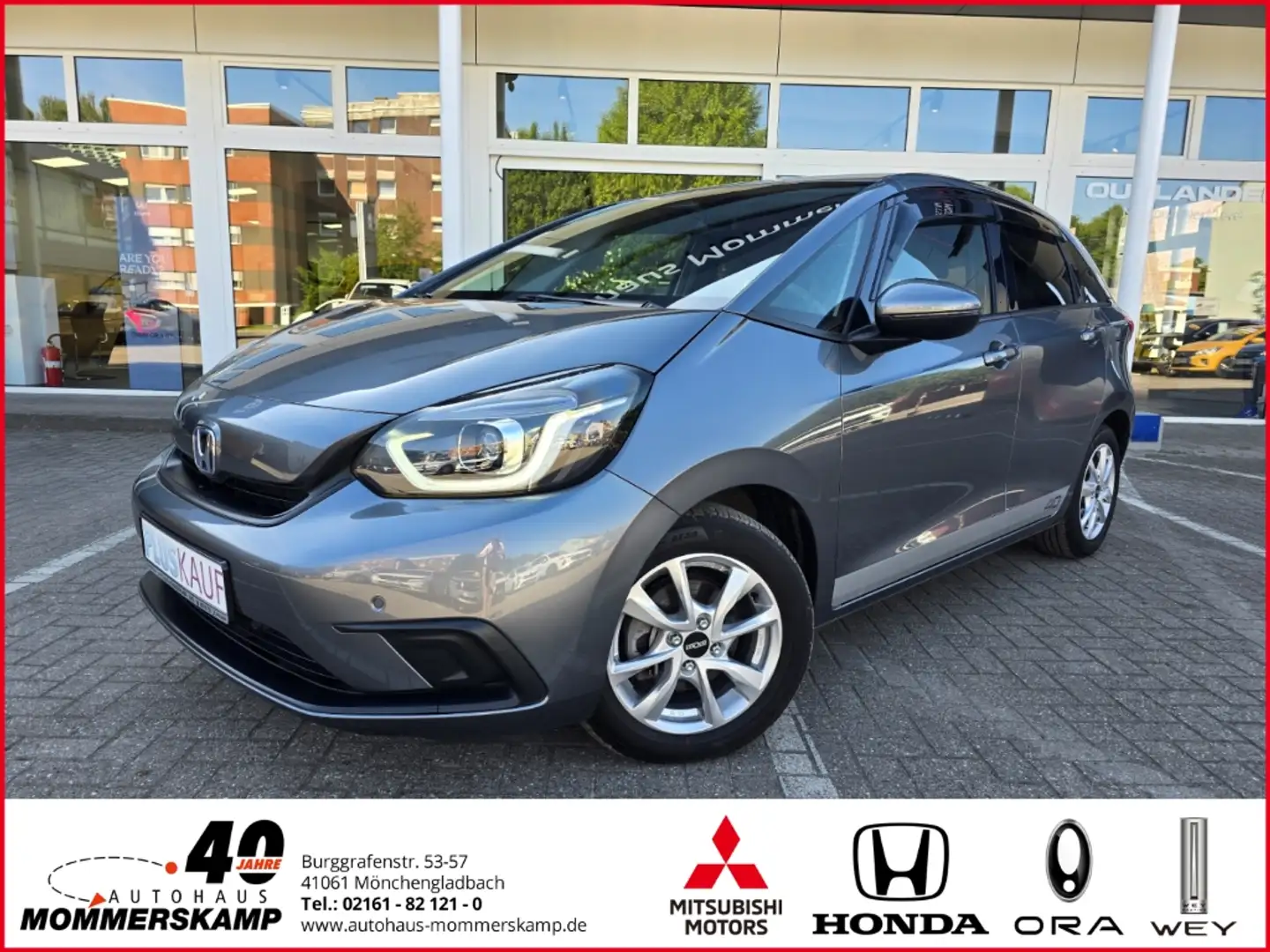 Honda Jazz 1.5 i-MMD Hybrid Elegance+8-fach bereift+SitzHZG+E Grau - 1