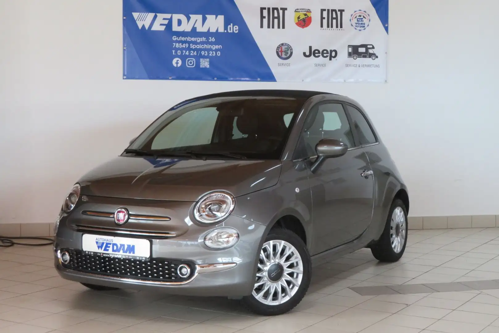 Fiat 500C 1.0 MildHybrid Dolcevita *NAVI,TFT* Gris - 1