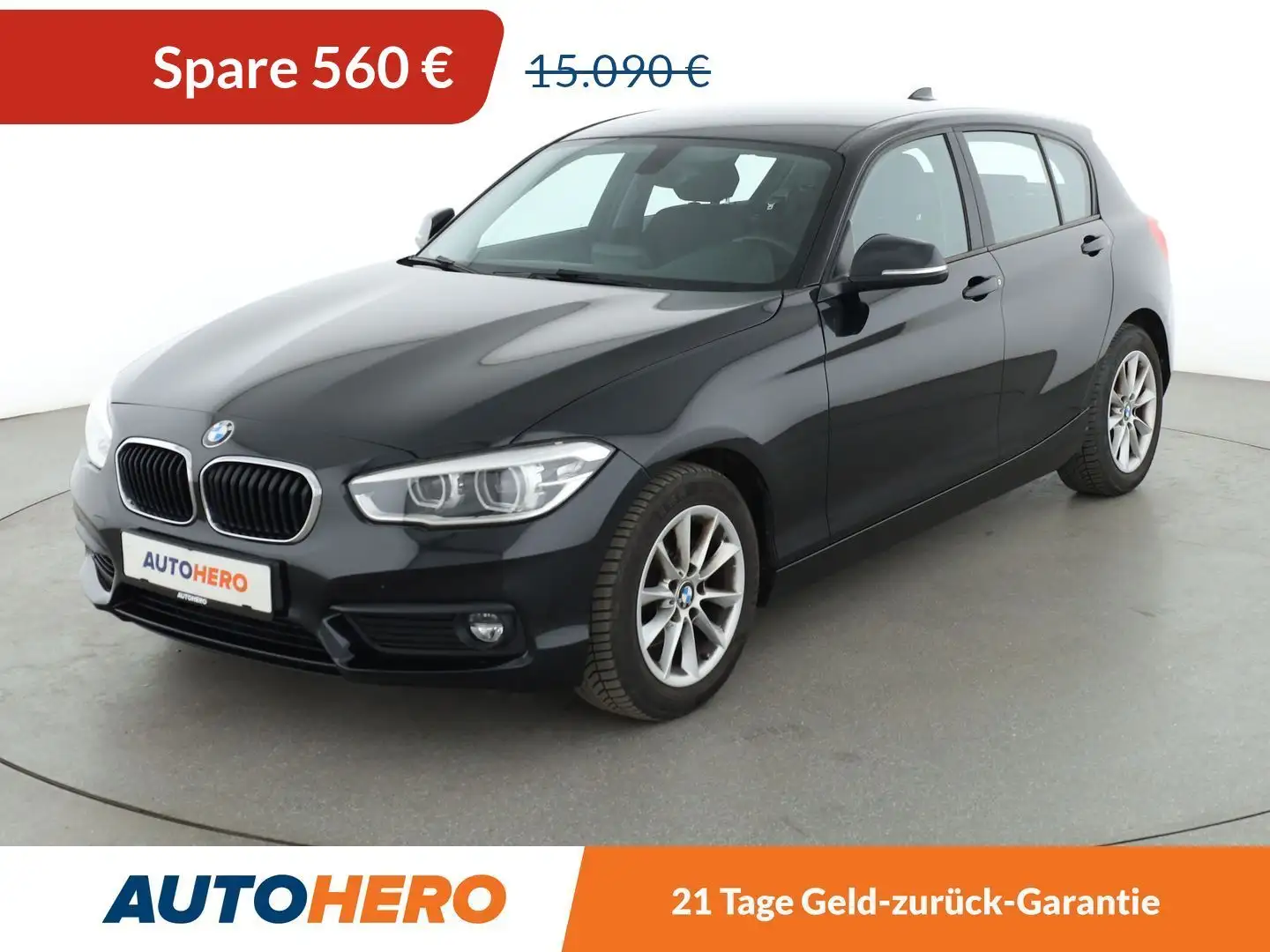 BMW 118 118i Advantage *NAVI*LED*TEMPO*PDC*SHZ* Schwarz - 1
