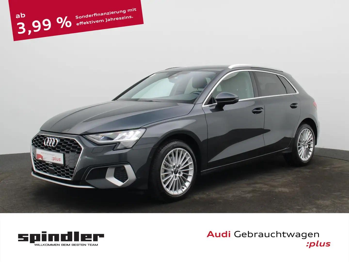 Audi A3 advanced 35 TFSI S-tronic / AHK Grau - 1