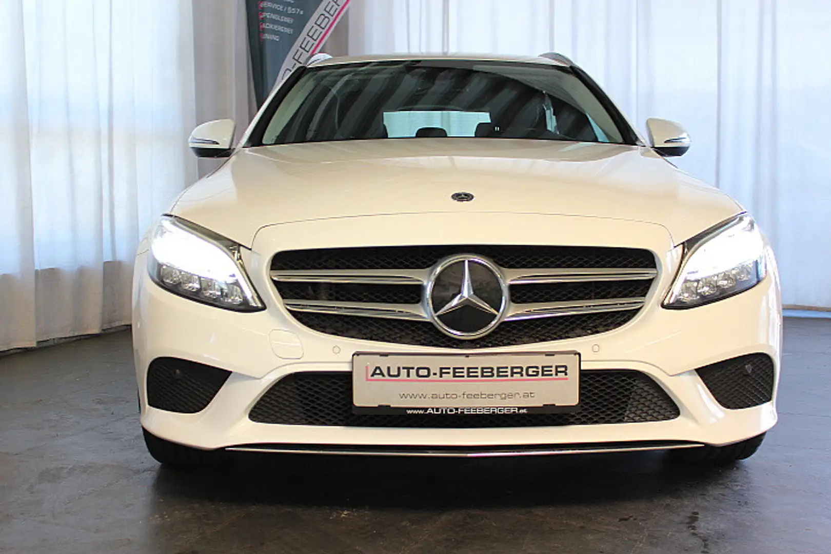 Mercedes-Benz C 200 d T Kombi Aut LED,Teilleder,Navi,Kamera,Tempomat Wit - 2