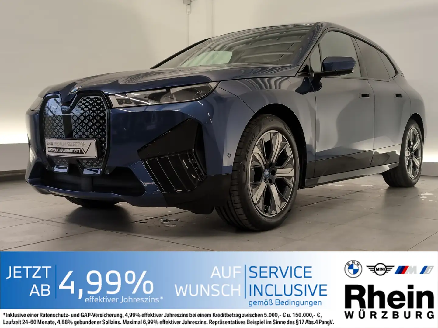 BMW iX xDrive40 Sportpaket Laser/HarmanKardon/DAB Laser/H Kék - 1