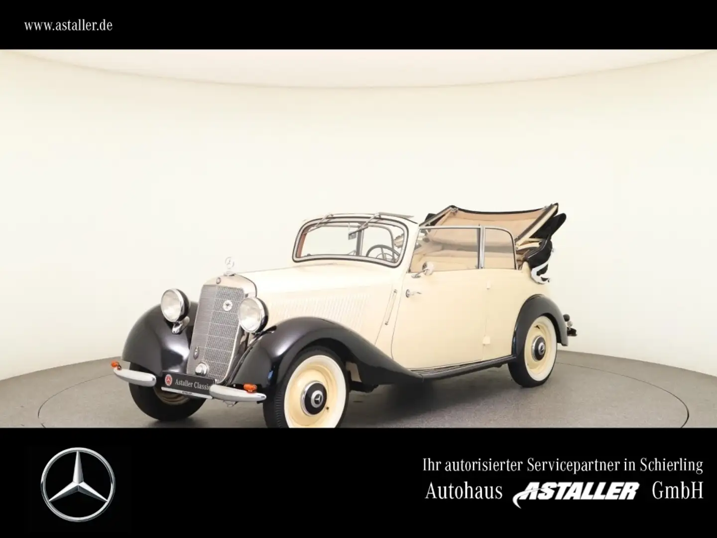 Mercedes-Benz 170 V Cabrio B incl org. Verkaufsprospekt v.1937 Bej - 1