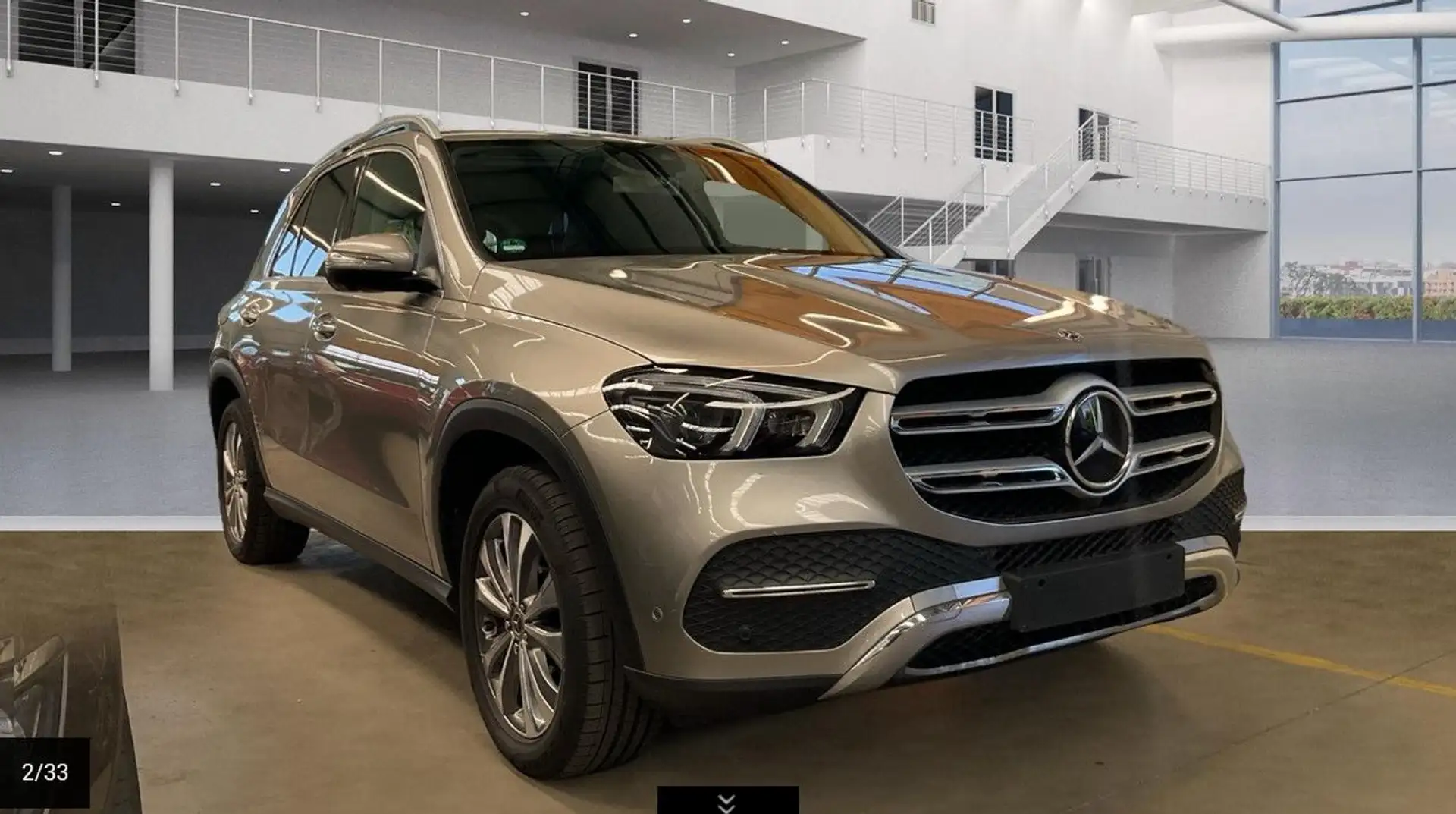 Mercedes-Benz GLE 450 Mubeam*Distro*360*Memory*belüSitze Argent - 2