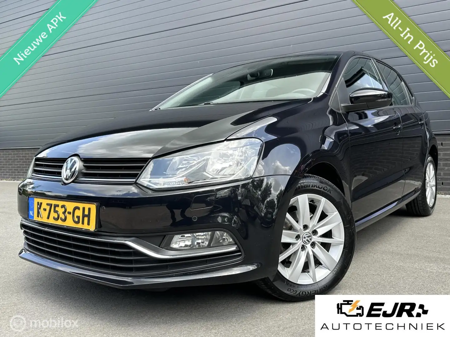 Volkswagen Polo 1.0 facelift AIRCO*CRUISE*PDCV+A*STOELVERW! Schwarz - 1