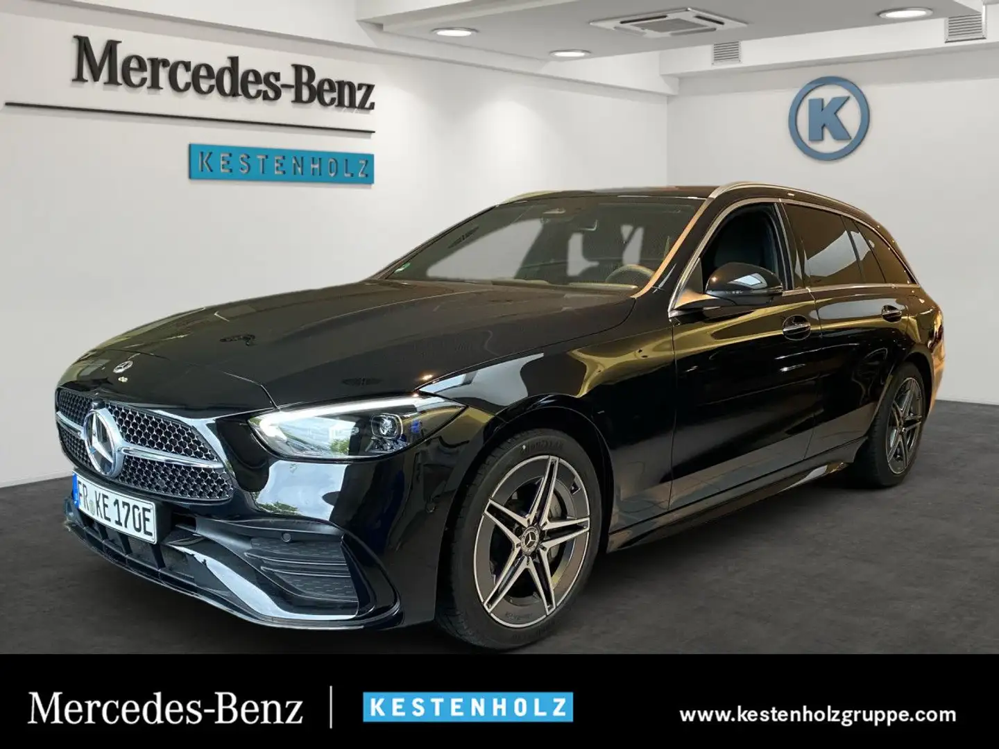 Mercedes-Benz C 300 e T-Modell AMG+AHK+PARK+DISTR+DIGITAL Schwarz - 1